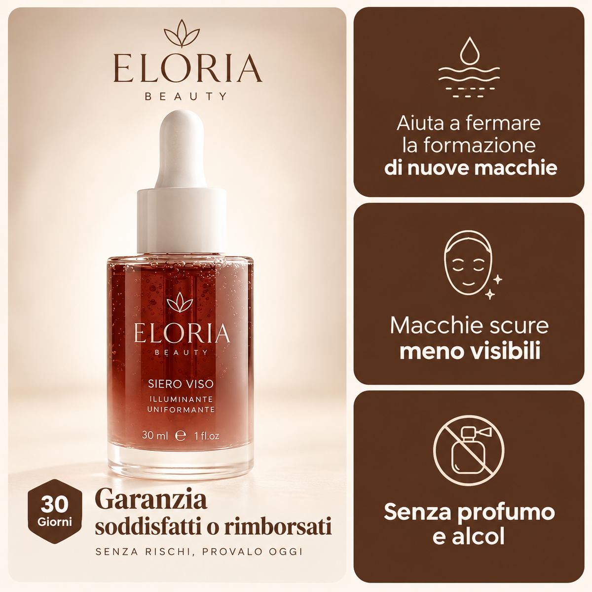 Eloria Lumière Blocca le macchie scure alla radice