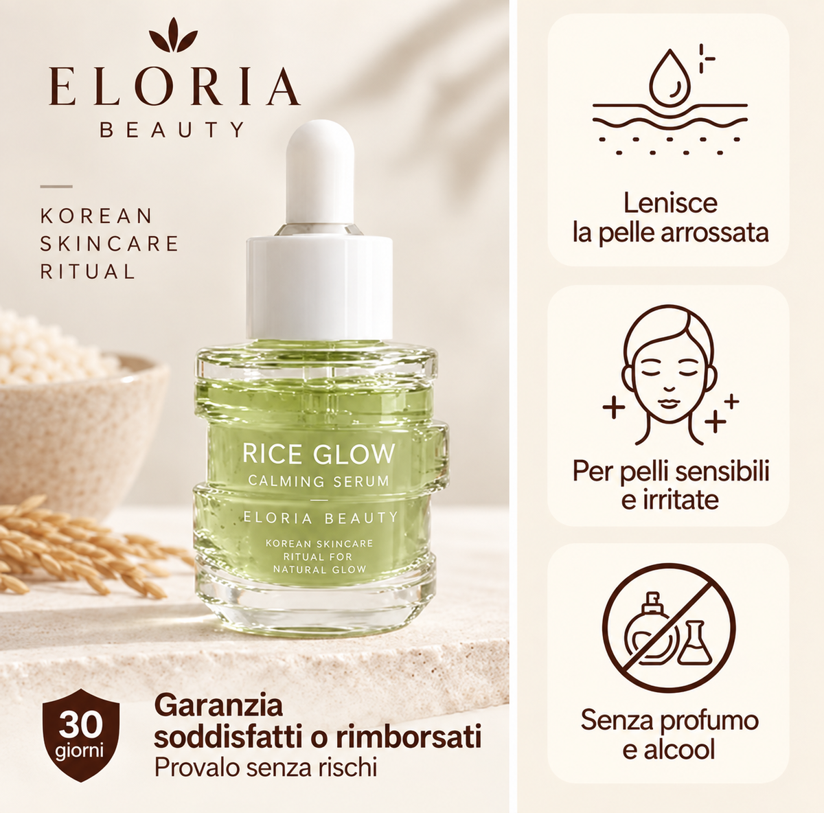 Rice Glow | Blocca il Rossore alla Fonte
