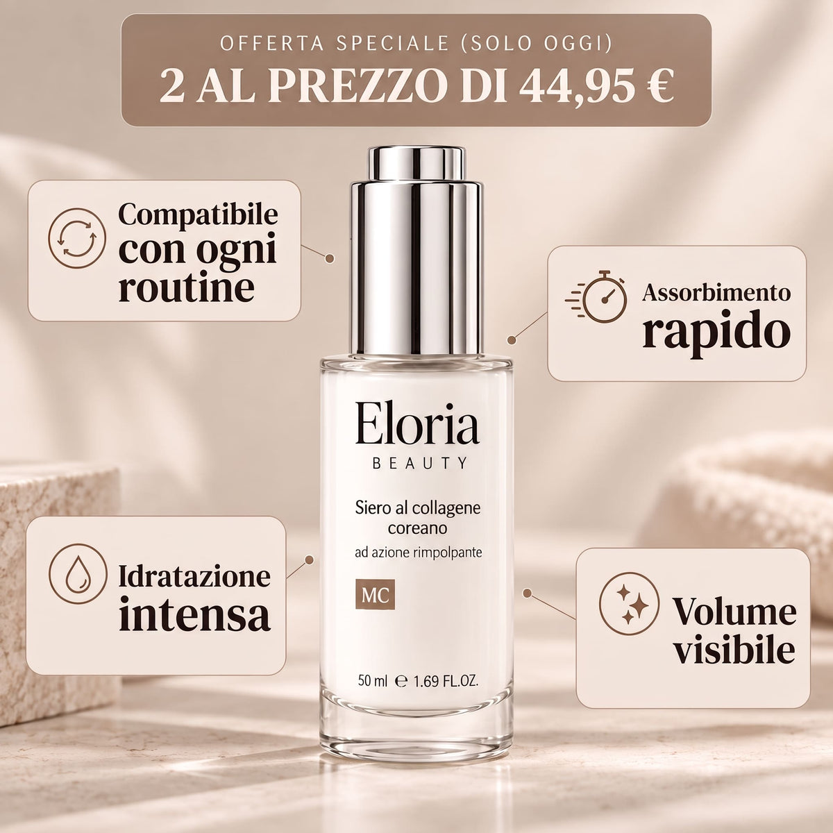 Siero al collagene coreano per pelli mature